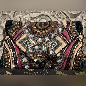 Sole Society beaded clutch